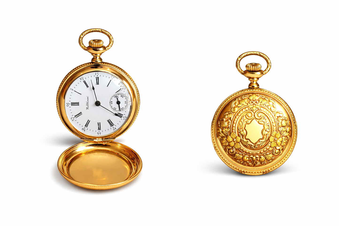 Antique 1891 Waltham 14kt Pocket Watch-