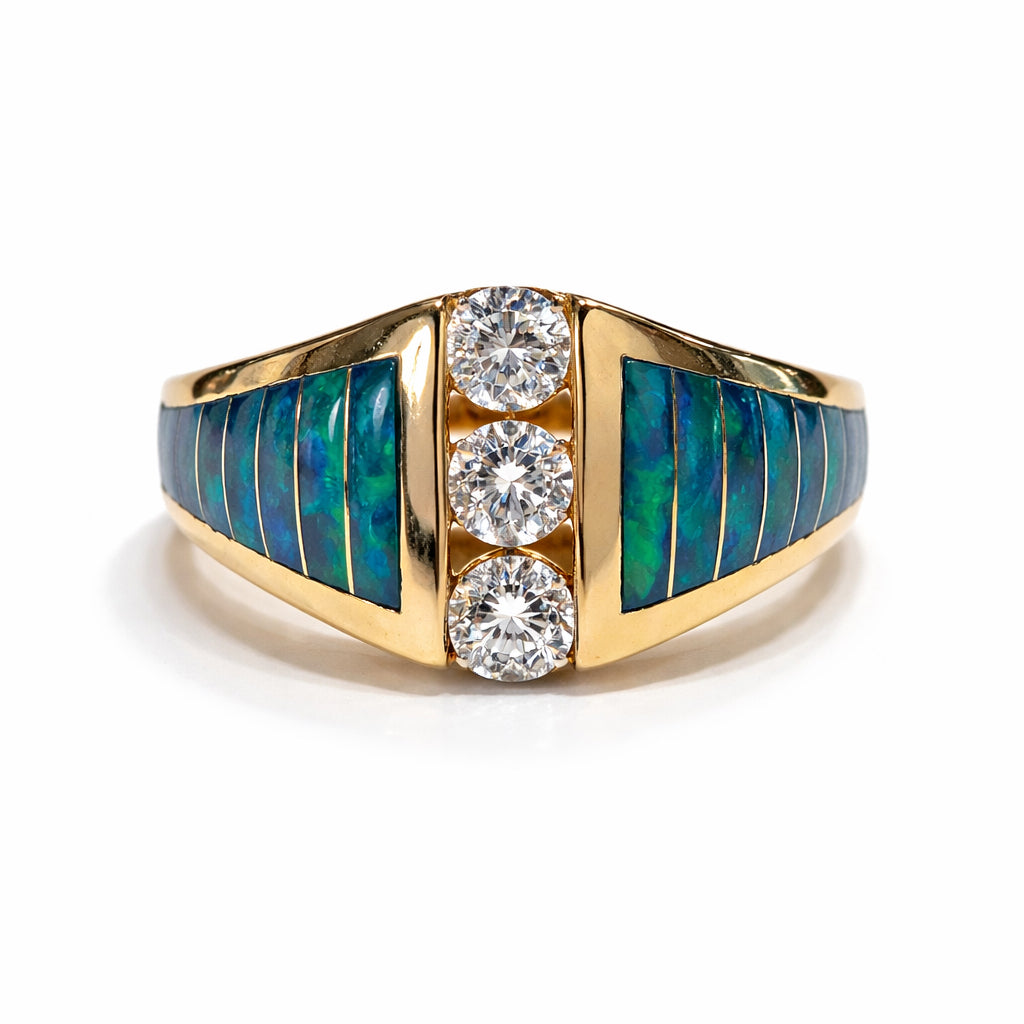 CONS L H 14K YG Opal Ring