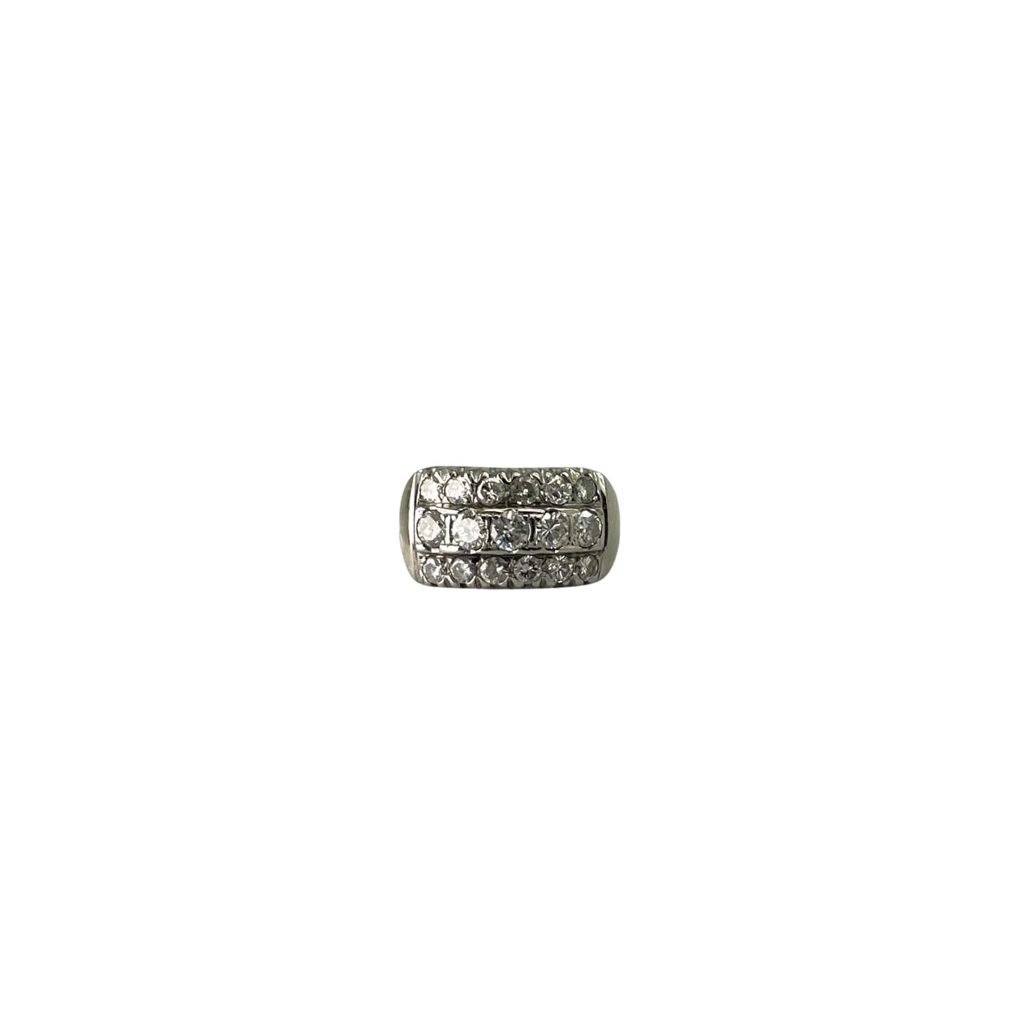 CONS L.H. Natural Diamond 3 Row Ring, 1.61ctw, 14kt