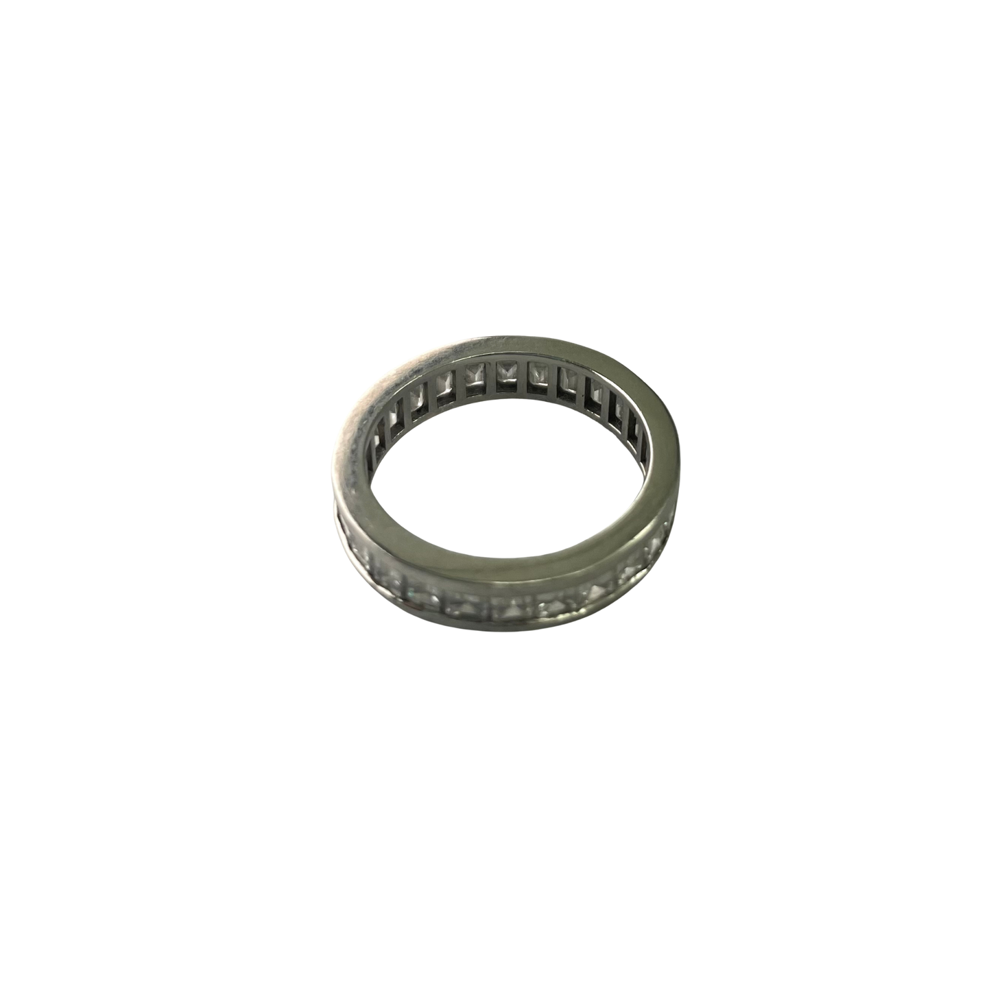 CONS L.H. Natural Emerald Cut Diamond Anniversary Band. 3.12ctw, Platinum
