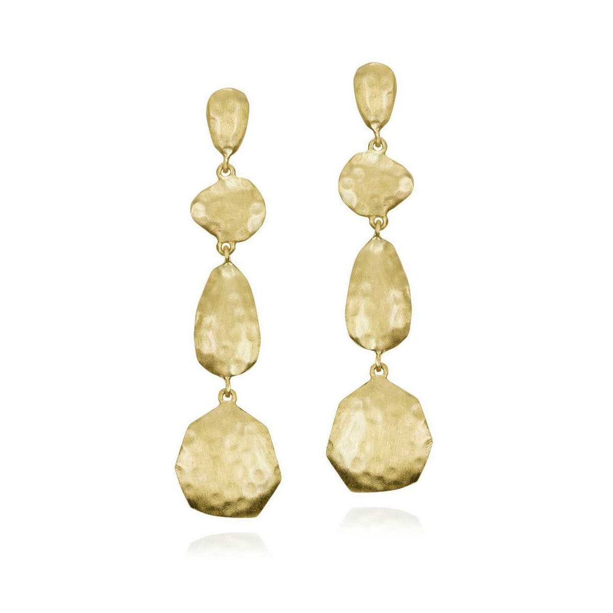 ESSENTIAL Sterling Silver Earrings. 18k Gold Plated