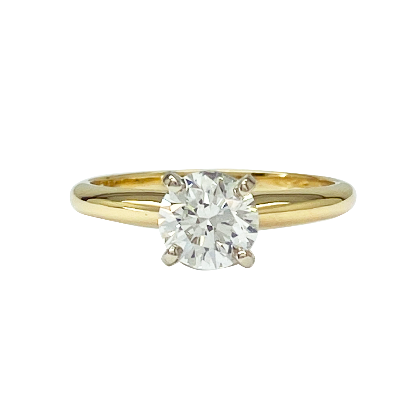 14KYG. 1CT Lab Grown Diamond Solitare Ring