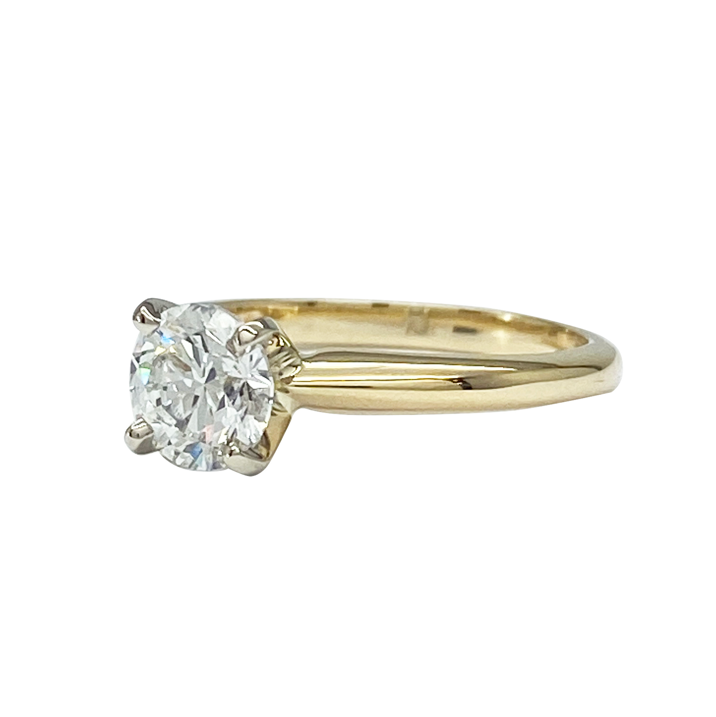 14KYG. 1CT Lab Grown Diamond Solitare Ring
