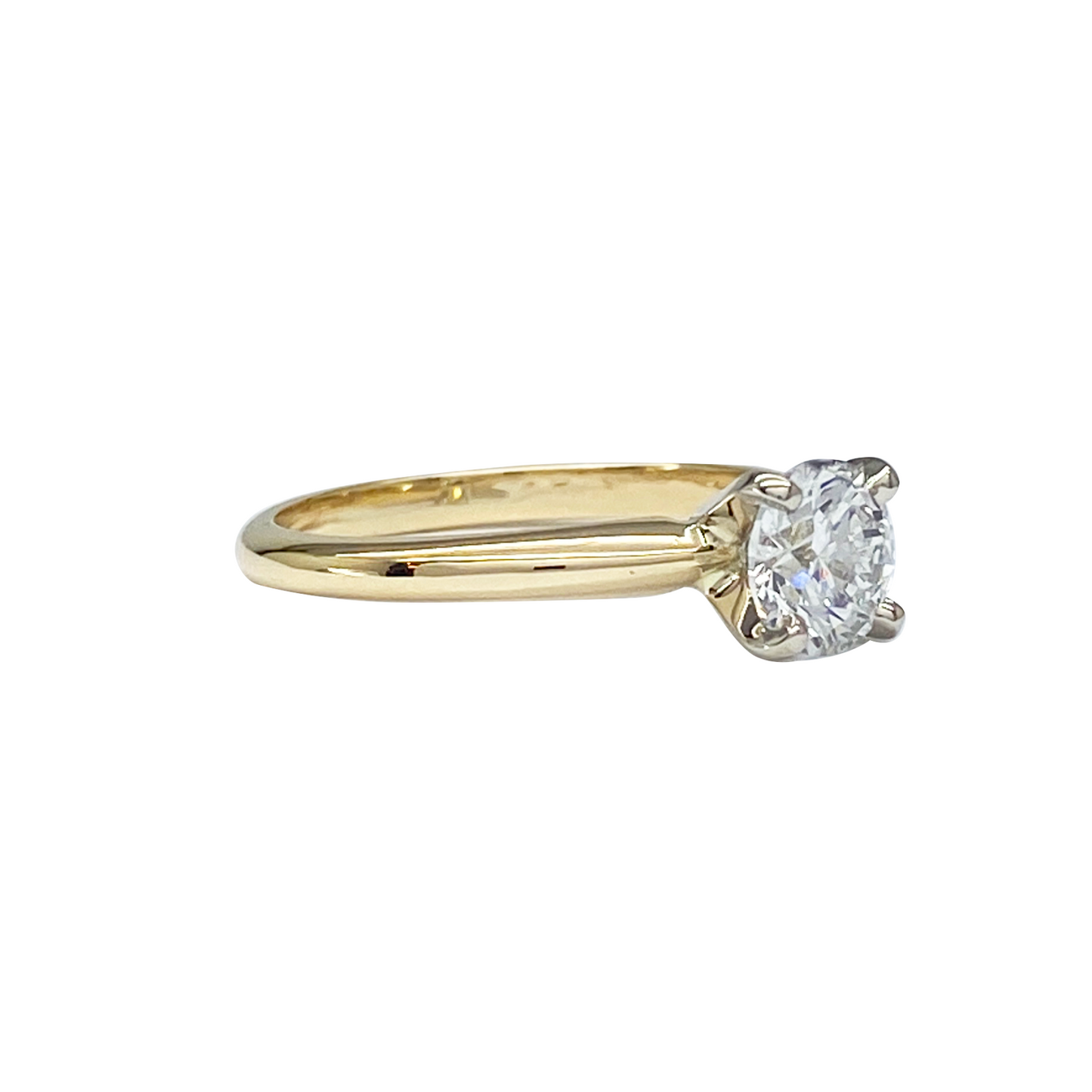 14KYG. 1CT Lab Grown Diamond Solitare Ring