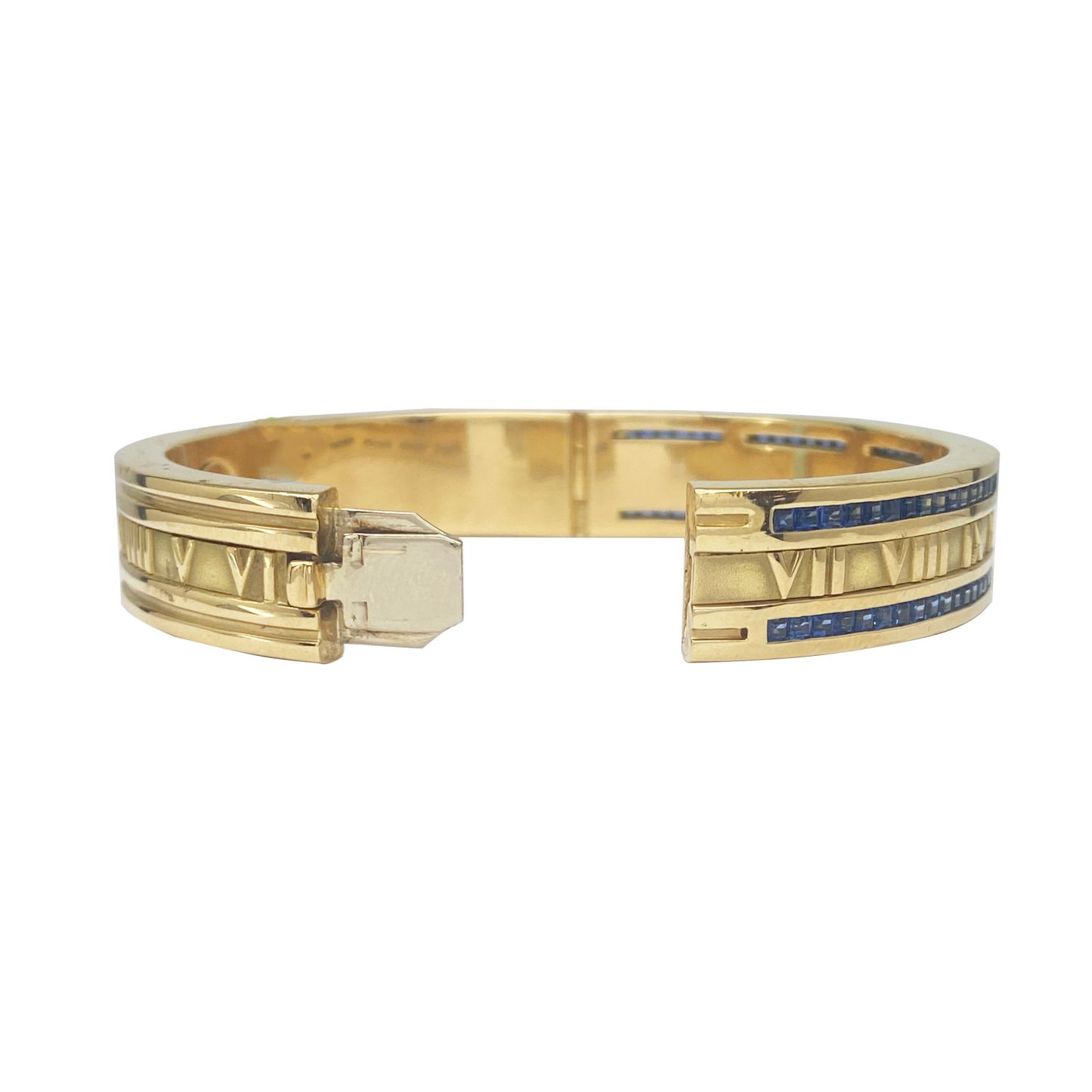 CONS L.H. Tiffany "Atlas" Sapphire Cuff Bracelet 18kt