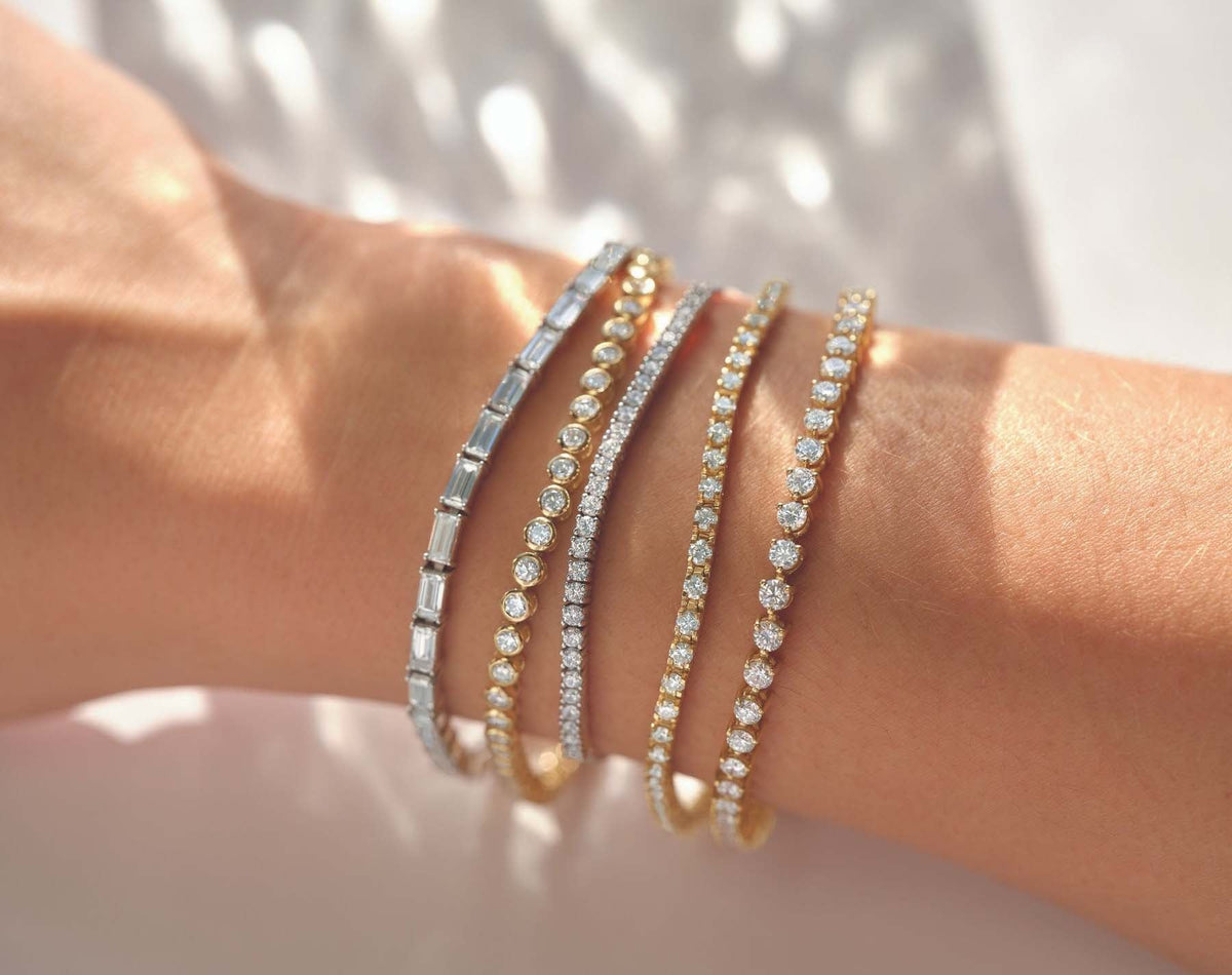 Bracelets on wrist.