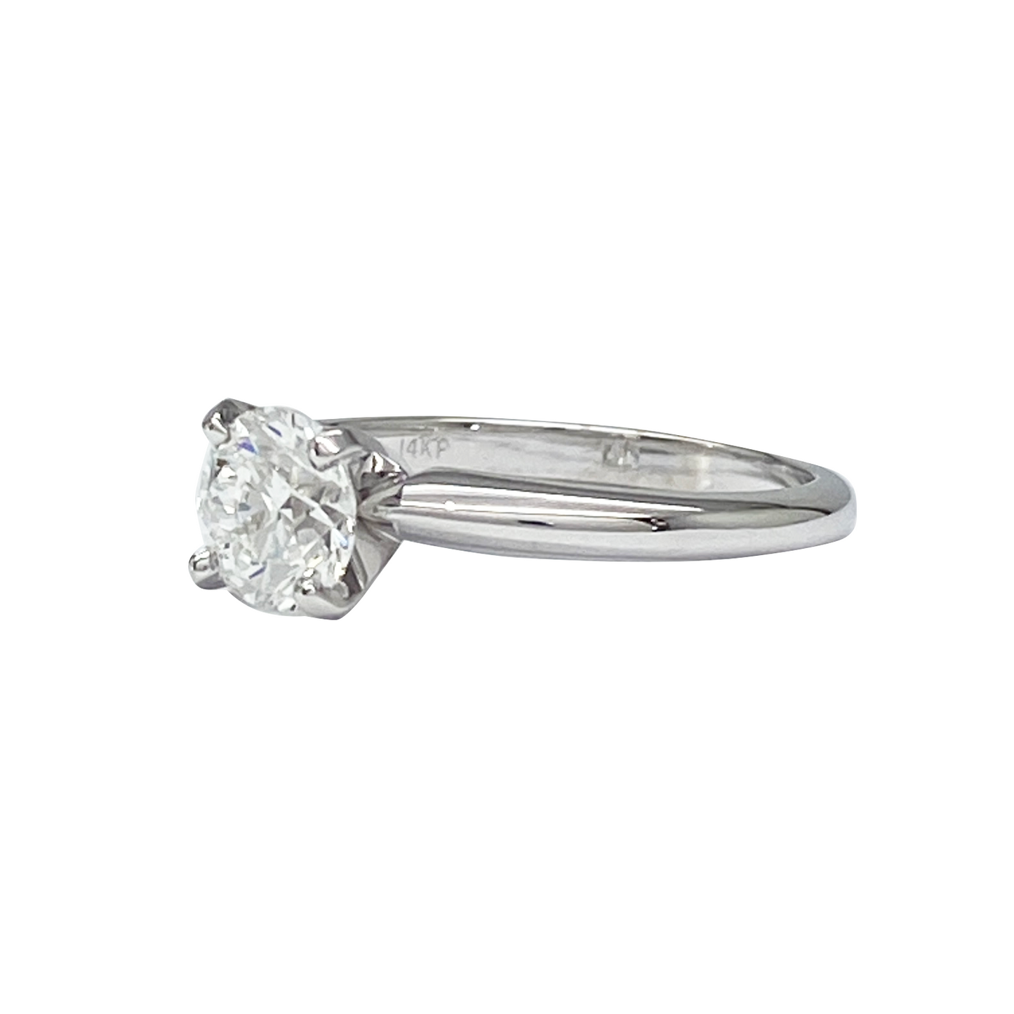 14KWG. 1CT Lab Grown Diamond Solitare Ring