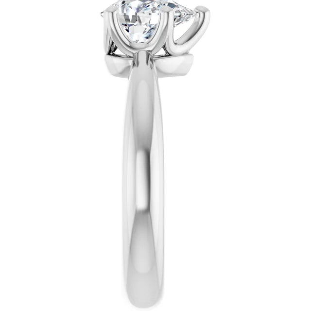 14K White Gold 0.77 CTW Pear Solitaire Lab Grown Diamond Engagement Ring- Paul's Jewelers Milwaukee