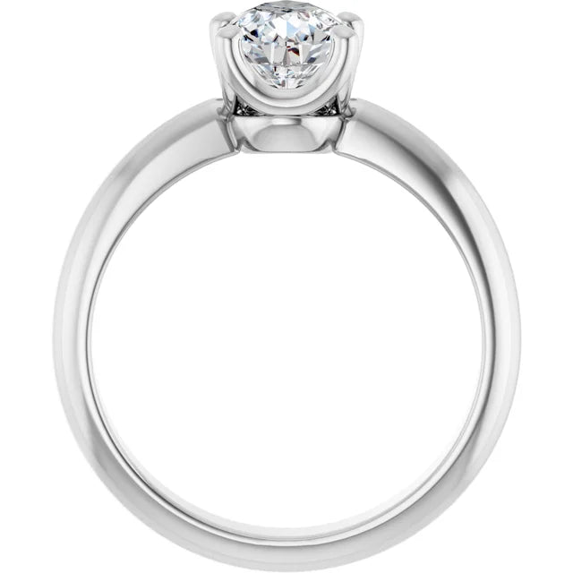 14K White Gold 0.77 CTW Pear Solitaire Lab Grown Diamond Engagement Ring- Paul's Jewelers Milwaukee