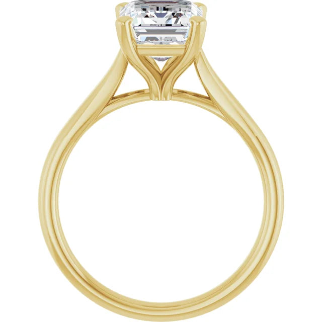 14K White Gold 1.07 CTW Emerald Solitaire Lab Grown Diamond Engagement Ring-Pauls Jewelers