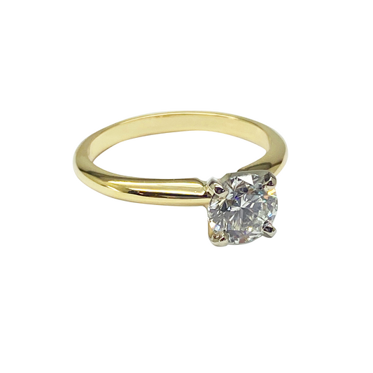 14KYG. 1CT Lab Grown Diamond Solitare Ring