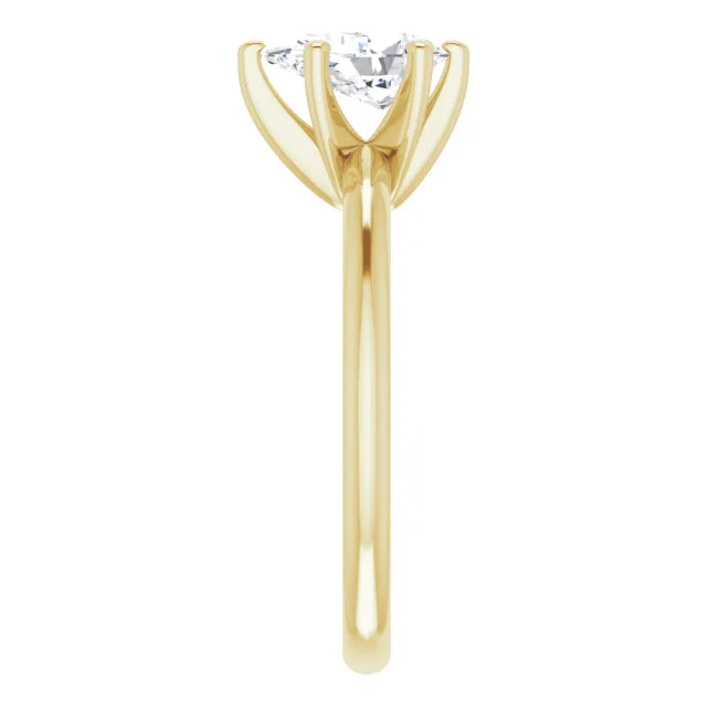 14K White Gold 1.05 CTW Pear-Cut Lab Grown Diamond Solitaire Engagement Ring