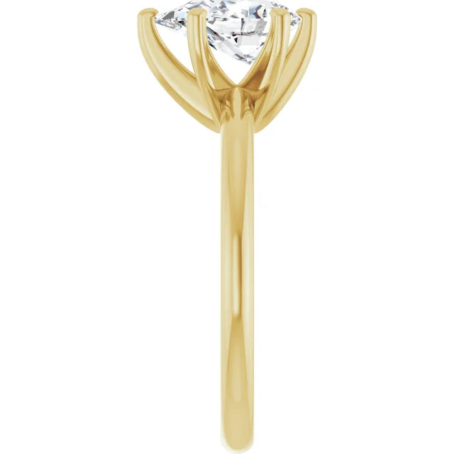 14K White Gold 1.05 CTW Pear-Cut Lab Grown Diamond Solitaire Engagement Ring-Pauls Jewelers