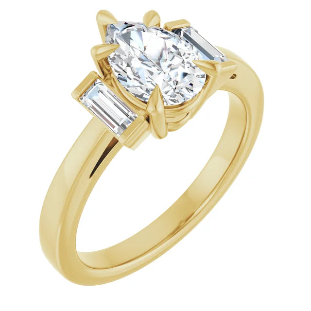 14K White Gold 1.27 CTW Pear-Cut Lab Grown Diamond Three Stone Engagement Ring-Pauls Jewelers