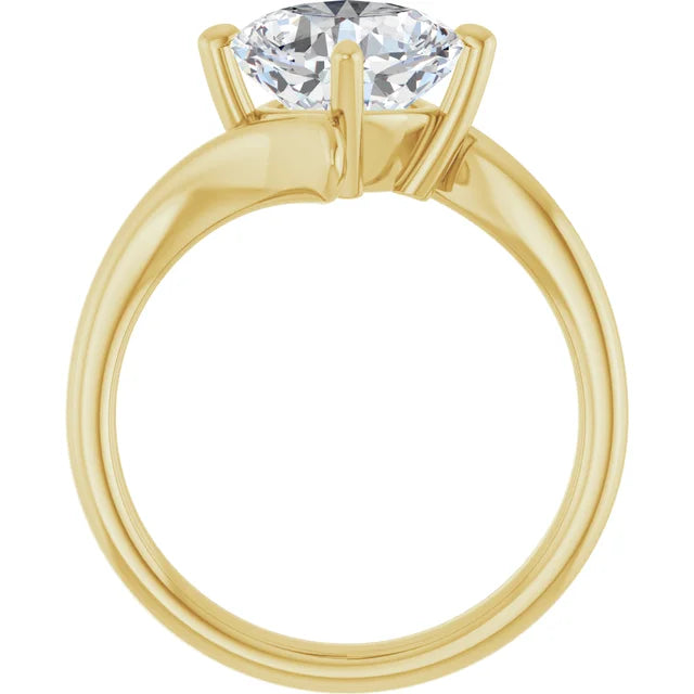 14K White Gold 1.72 CTW Cushion Bypass Lab Grown Diamond Engagement Ring