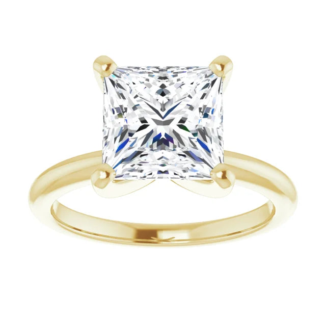 14K White Gold 1.99 CTW Princess Solitaire Lab Grown Diamond Engagement Ring