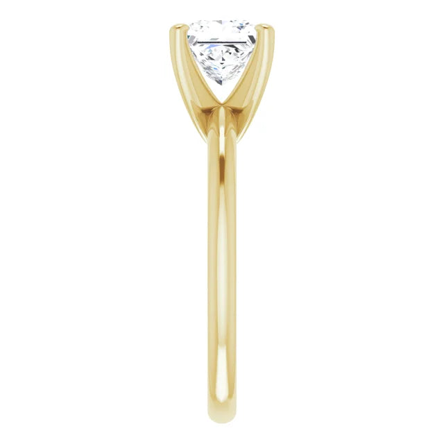 14K White Gold 1.99 CTW Princess Solitaire Lab Grown Diamond Engagement Ring-Pauls Jewelers