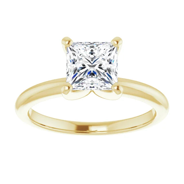 14K White Gold 1.99 CTW Princess Solitaire Lab Grown Diamond Engagement Ring-Pauls Jewelers