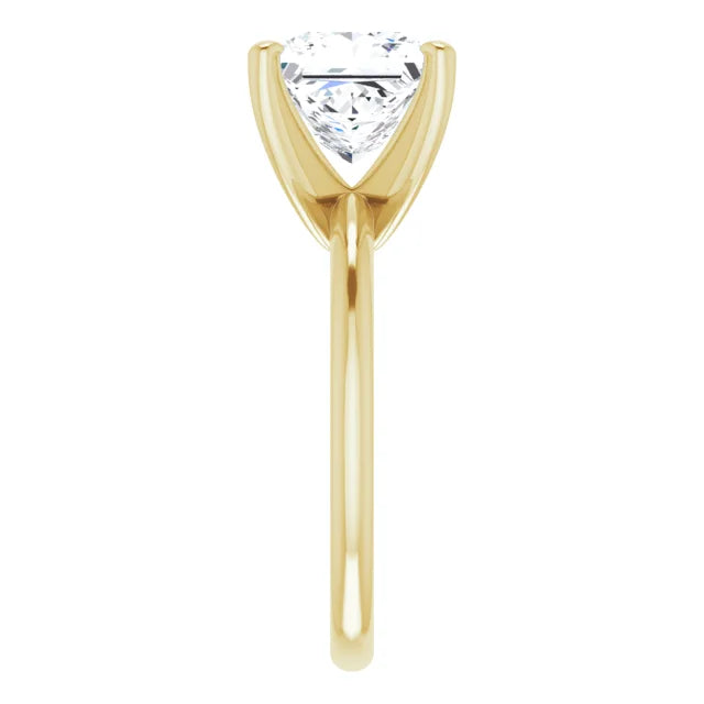 14K White Gold 1.99 CTW Princess Solitaire Lab Grown Diamond Engagement Ring