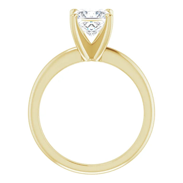 14K White Gold 1.99 CTW Princess Solitaire Lab Grown Diamond Engagement Ring-Pauls Jewelers