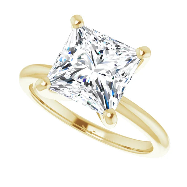 14K White Gold 1.99 CTW Princess Solitaire Lab Grown Diamond Engagement Ring