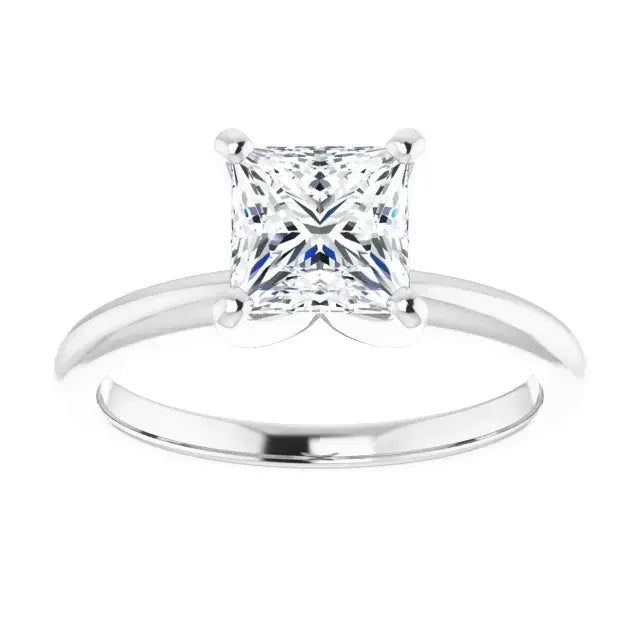 14K White Gold 1.99 CTW Princess Solitaire Lab Grown Diamond Engagement Ring