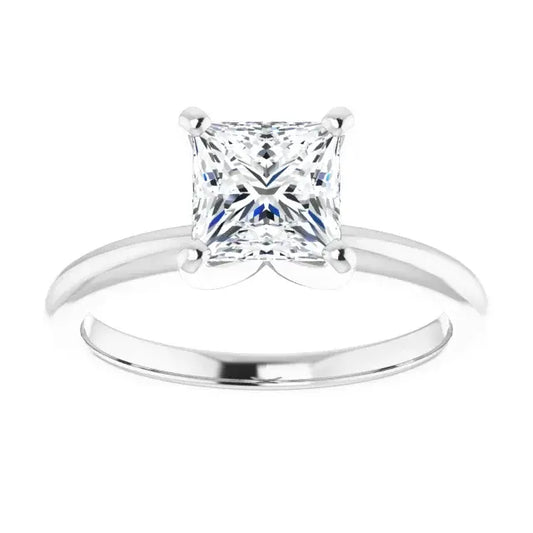 14K White Gold 1.99 CTW Princess Solitaire Lab Grown Diamond Engagement Ring