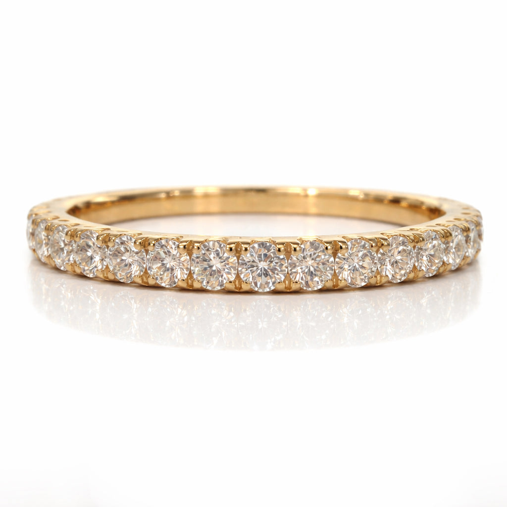14K Yellow Gold Natural Dia Band 0.38CT