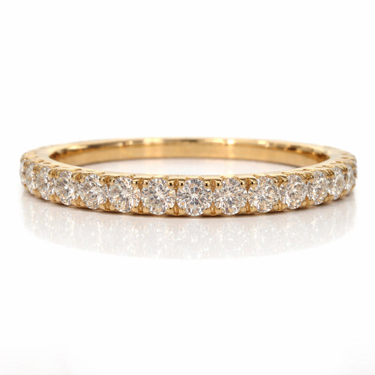 14K Yellow Gold Natural Dia Band 0.38CT