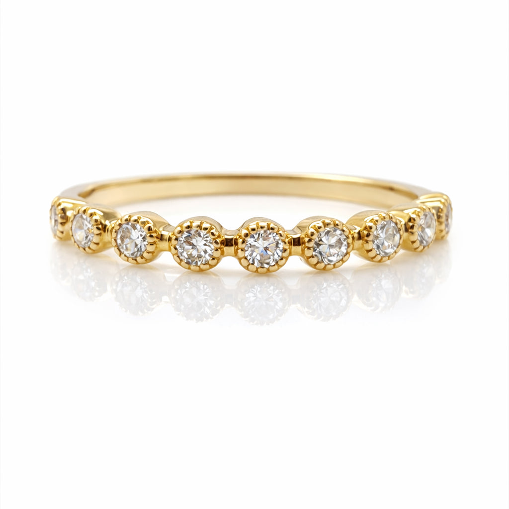Stackable 14k Rings 14K Yellow Gold Natural Dia Stackable Ring | Paul's Jewelers Milwaukee