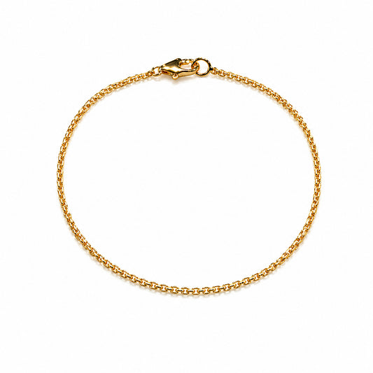 14K Yellow Gold Rolo Bracelet