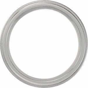 Titanium 7 mm Stepped-Edge Band Size 11.5