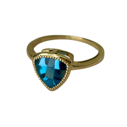 Blue Topaz (2.53ctw) Solitare Ring 14kt