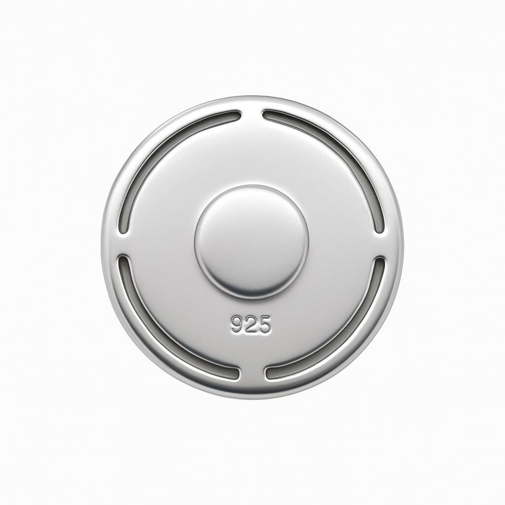 Brewer's Sapphire Magnetic Lapel Pin, Sterling Silver
