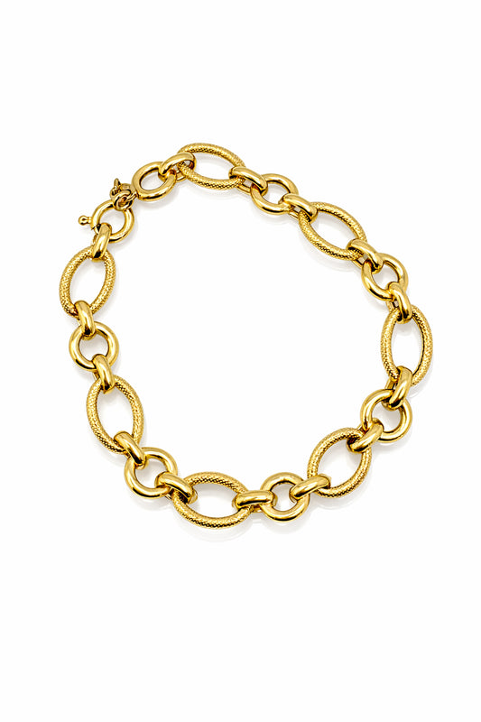 18K Yellow Gold Link Bracelet