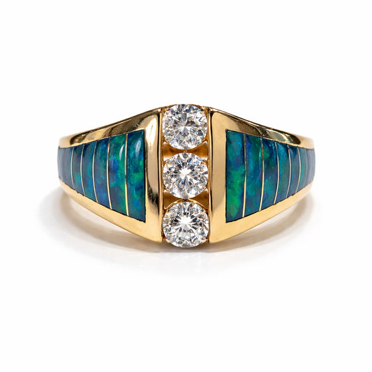 CONS L H 14K YG Opal Ring