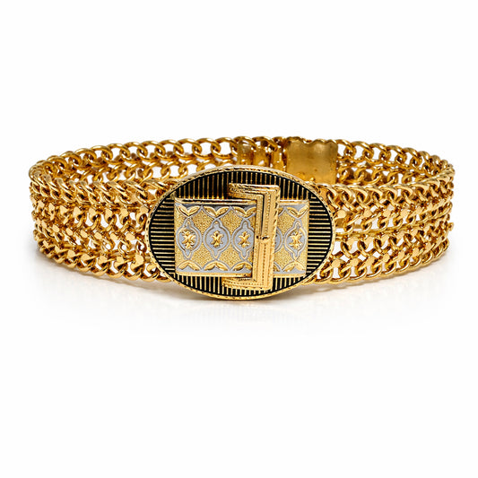 14K Chain Mesh Bracelet