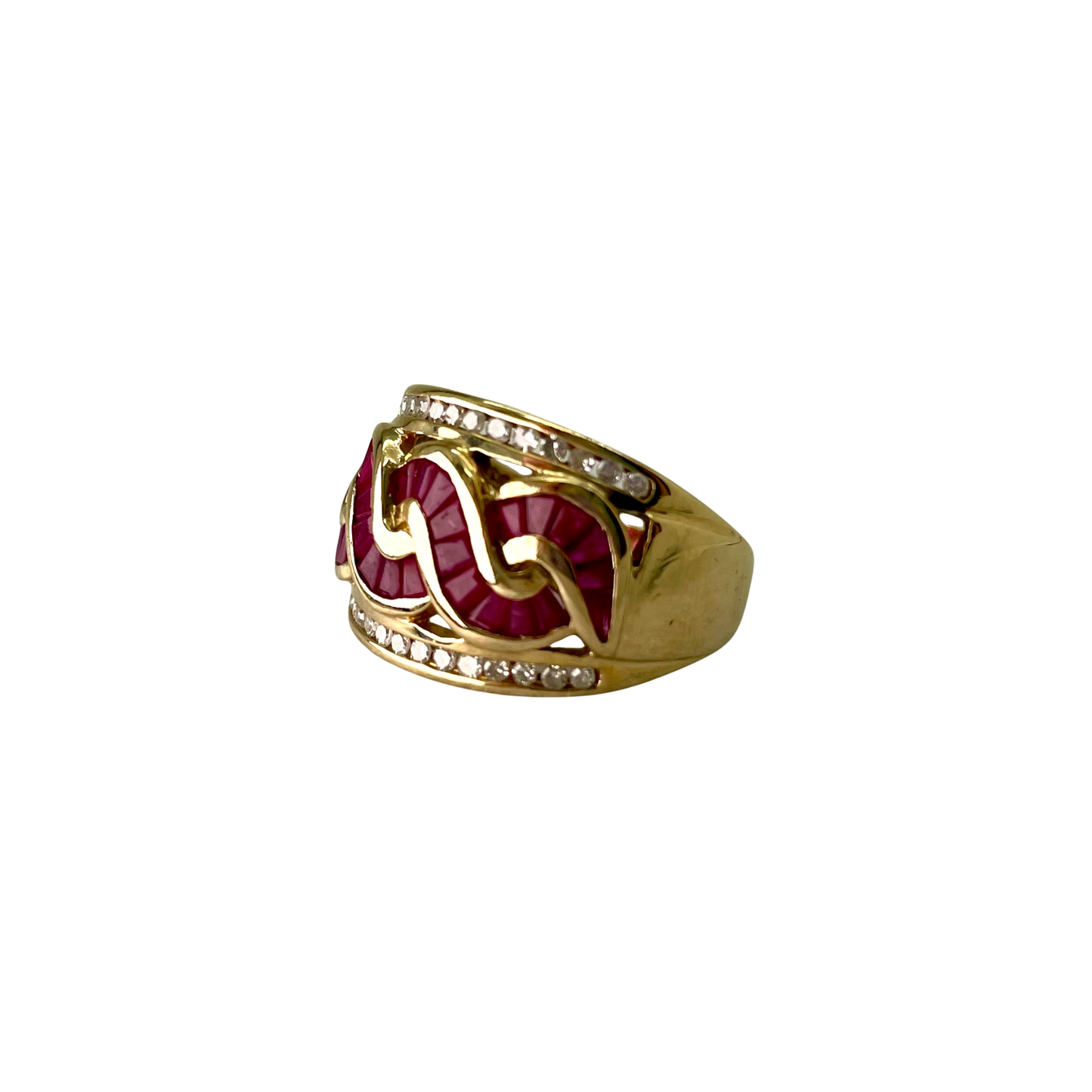 CONS L.H. 14kt Natural Ruby (1.50ctw) & Diamond (.60ctw) Ring