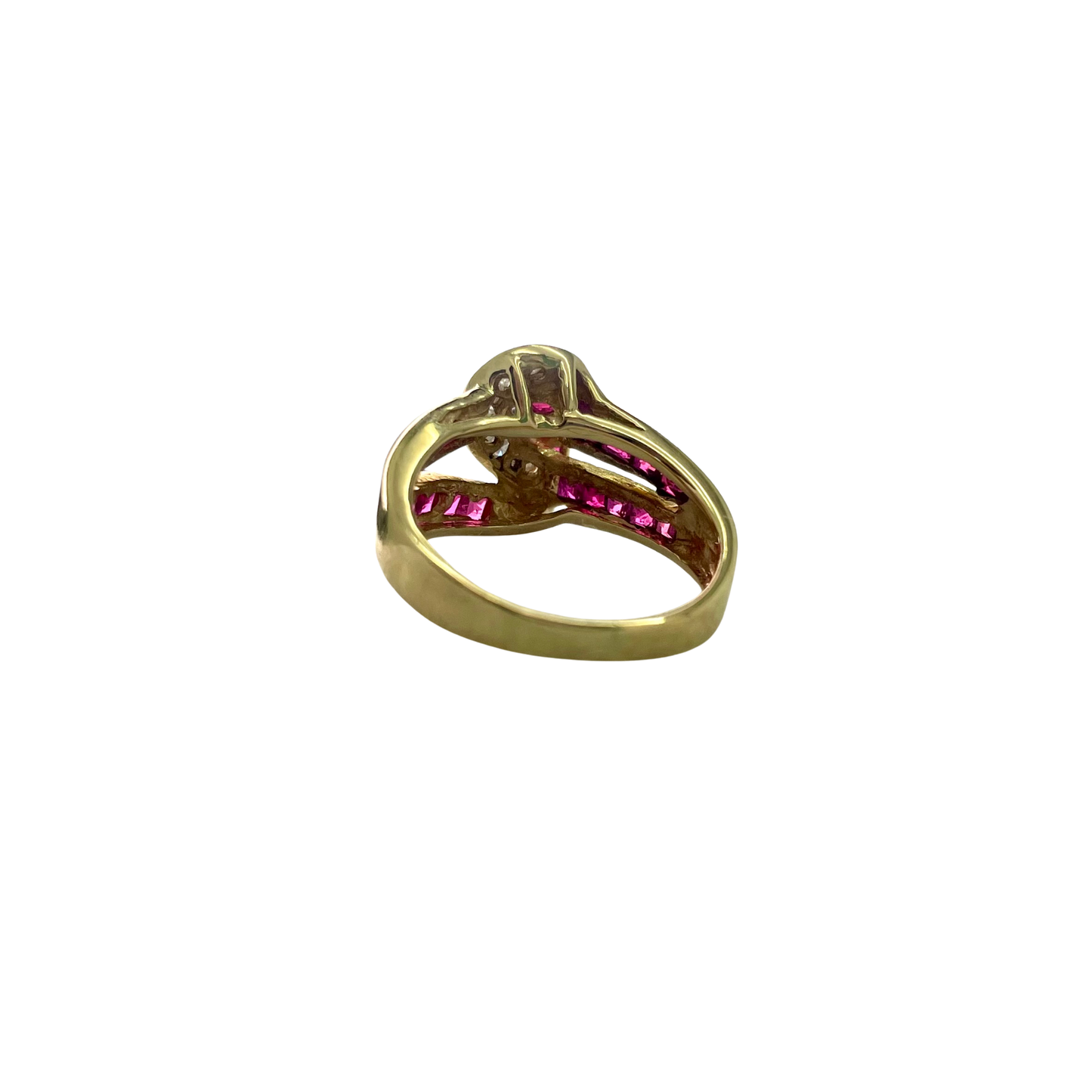 CONS L.H. 14kt Natural Ruby & Diamond Ring
