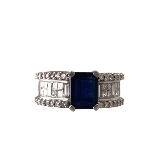 CONS L.H. Natural Sapphire (1.75ct) & Diamond (1.92ctw) 14kt Ring