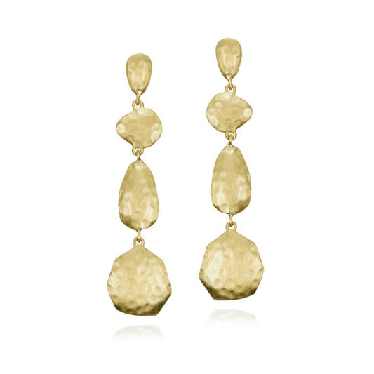 ESSENTIAL Sterling Silver Earrings. 18k Gold Plated