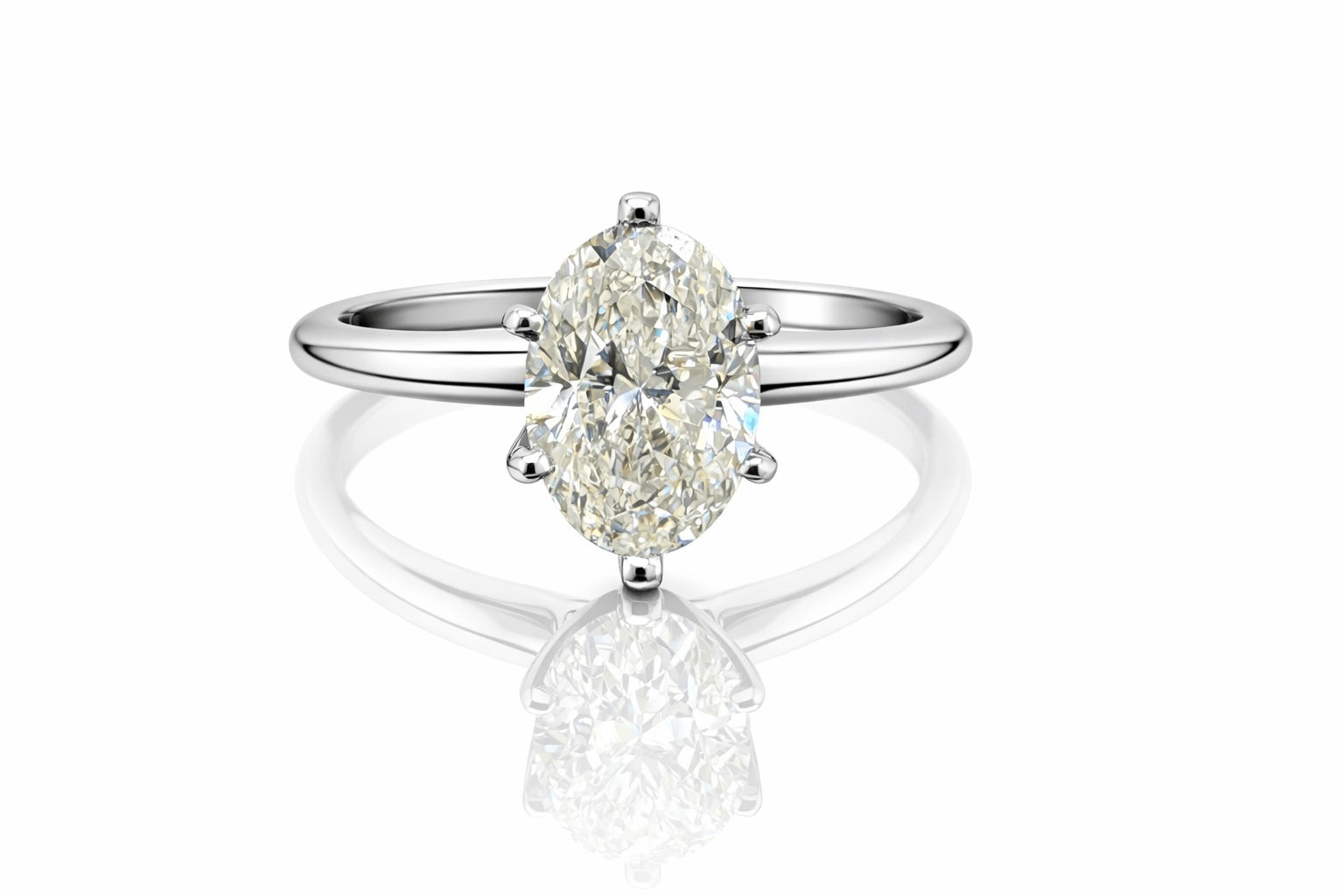 White engagement ring 