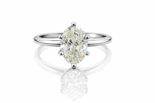 White engagement ring 