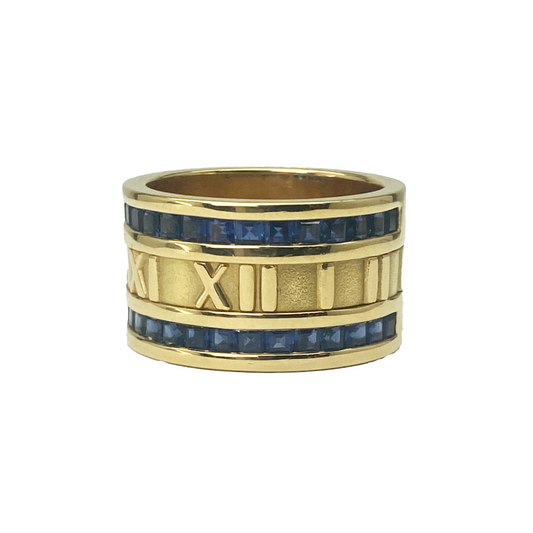 CONS L.H. Tiffany "Atlas" Sapphire Ring 18kt