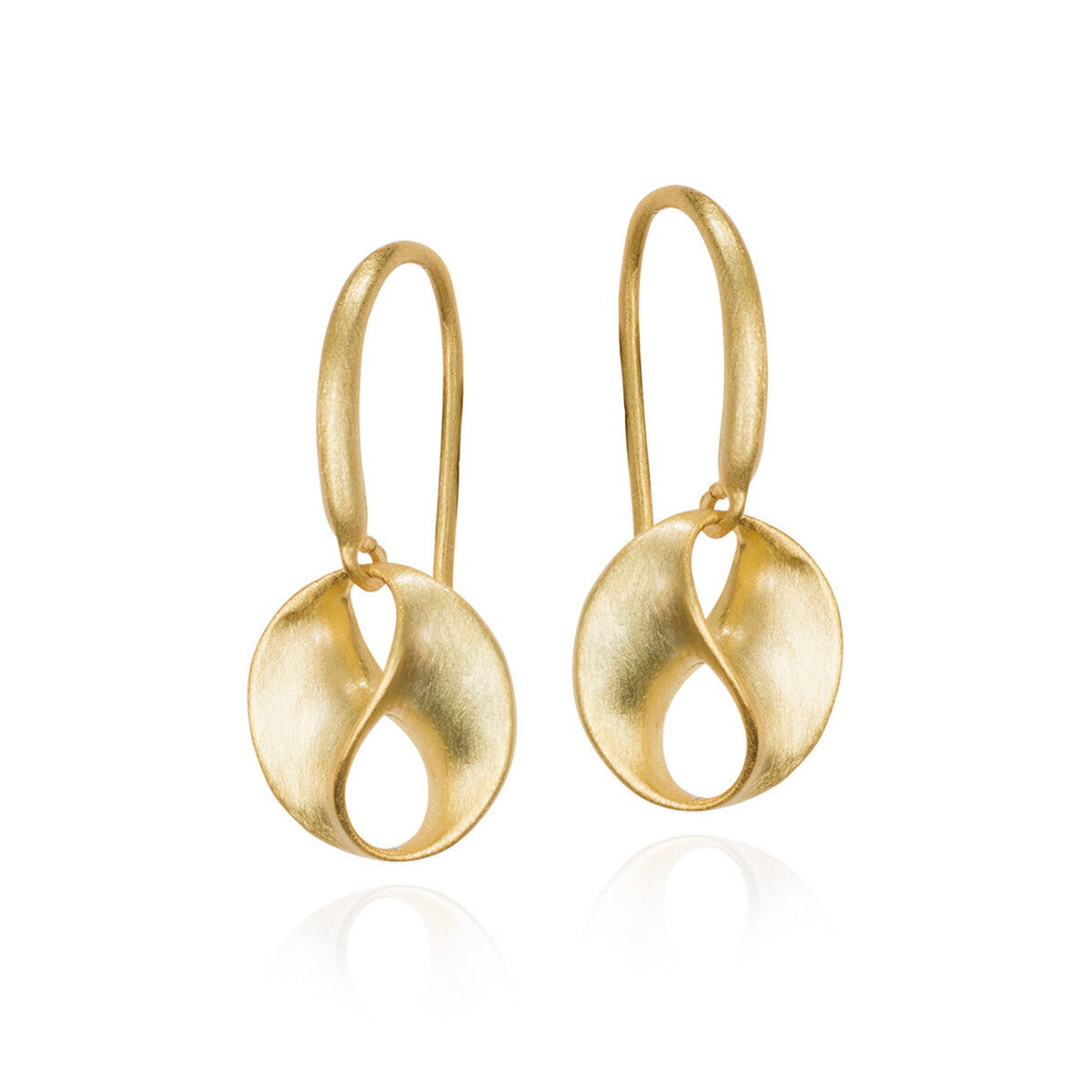 LOVE Earrings in Sterling Silver. 18k Gold Vermeil