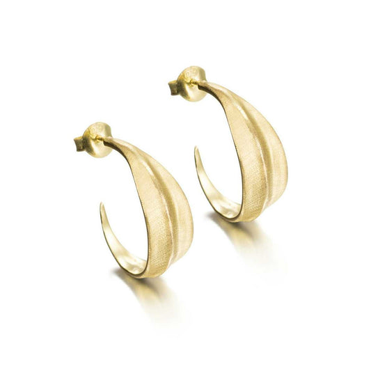 Leaf Earrings Silver Plated