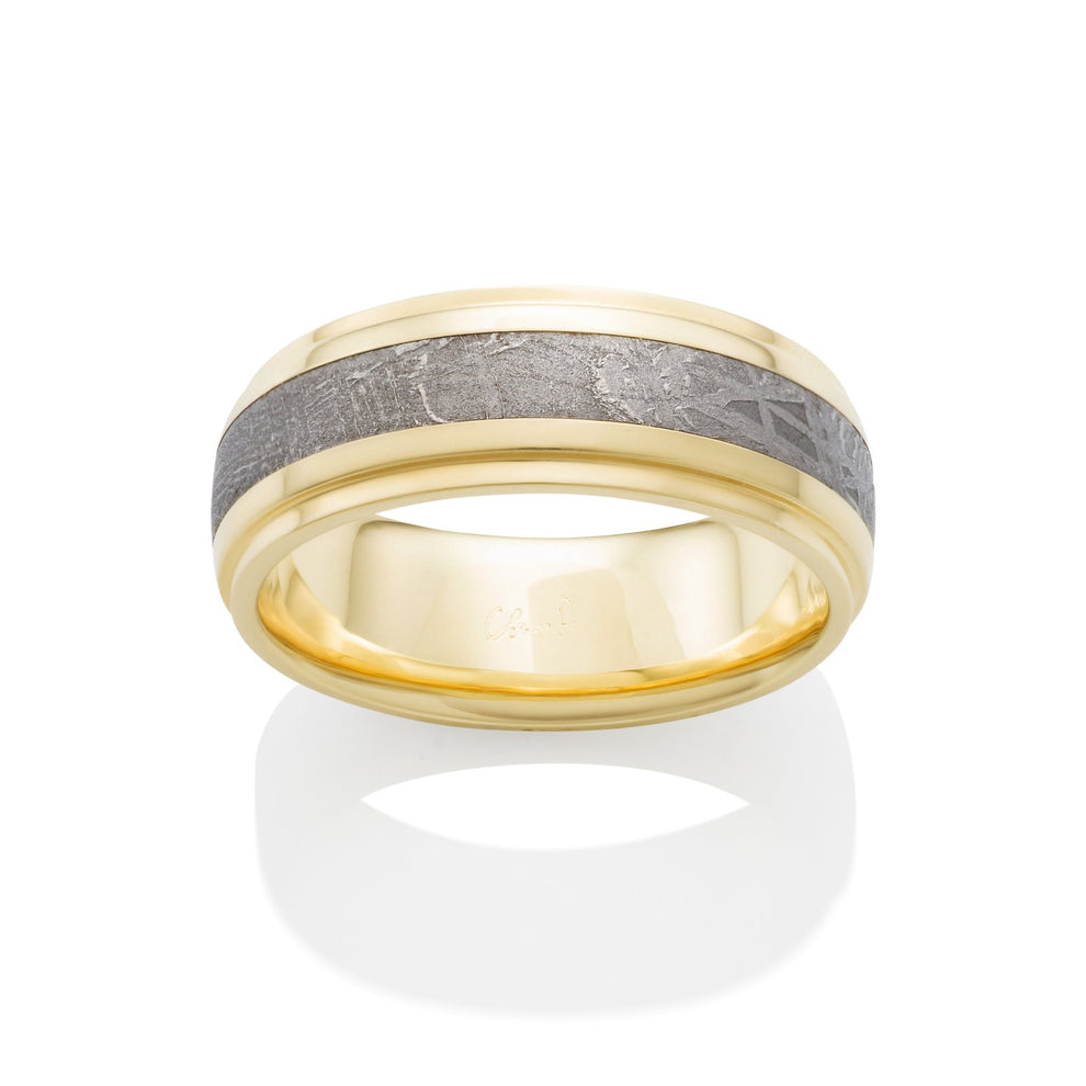 Rigil Kentaurus Meteorite with 18K Yellow Gold – Pauls Jewelers