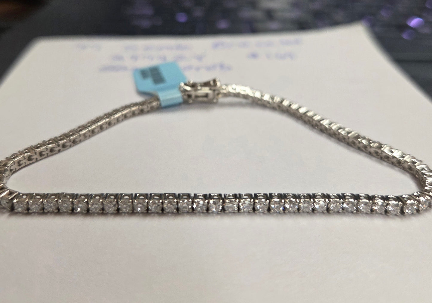 Plat Lab Grown Dia Bracelet 3.20