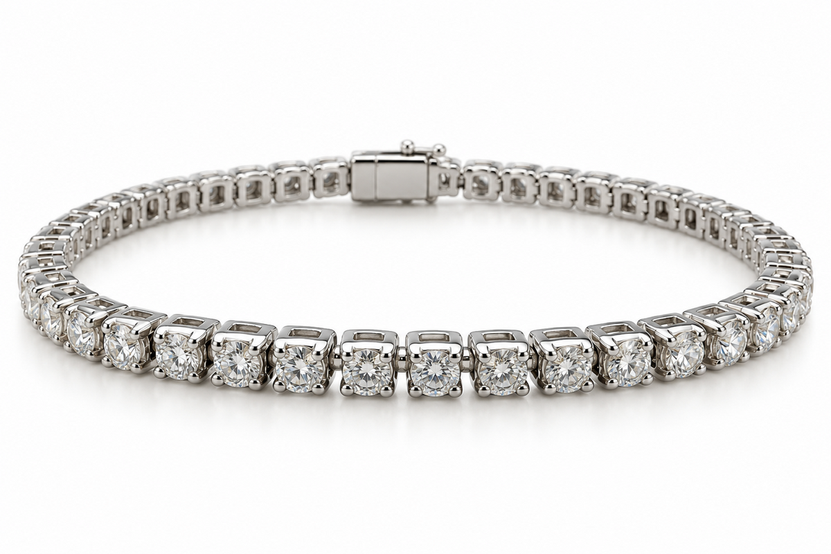 Platinum Tennis Bracelet with 2.3cttw Lab Grown Diamonds