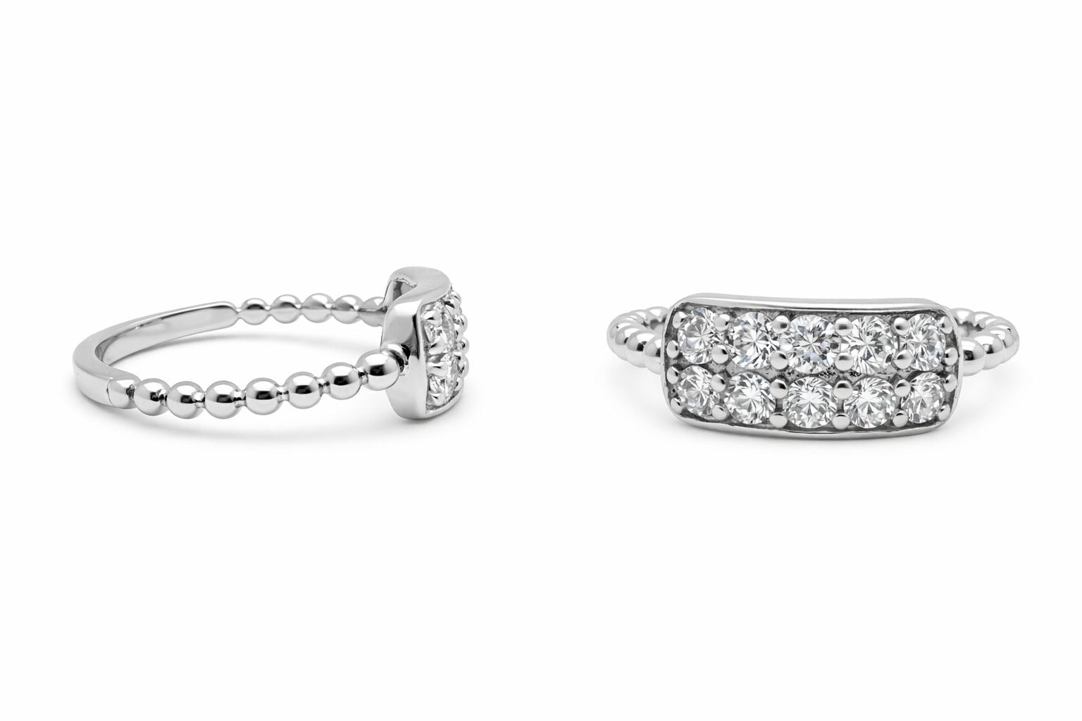 White gold diamond earrings